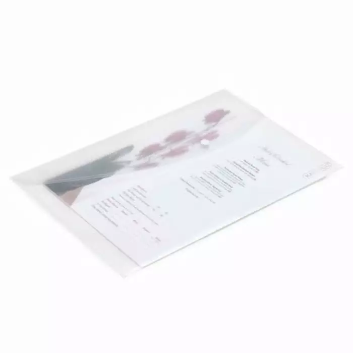 Rapesco Clear Foolscap Punched Pocket, 695