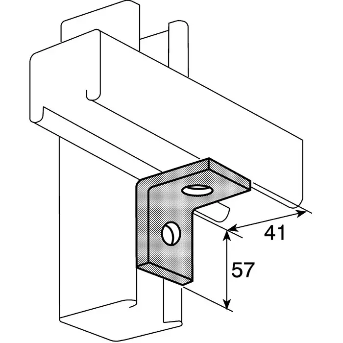 Unistrut Enclosure Stainless Steel, 41x41x57 mm, 2 Holes, P 1068 SS (Pack of 10)