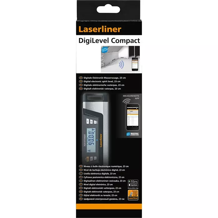 Laserliner Inclinometer 230x63x33 mm, ±0.5 mm/m Accuracy, Digital, 081.280A