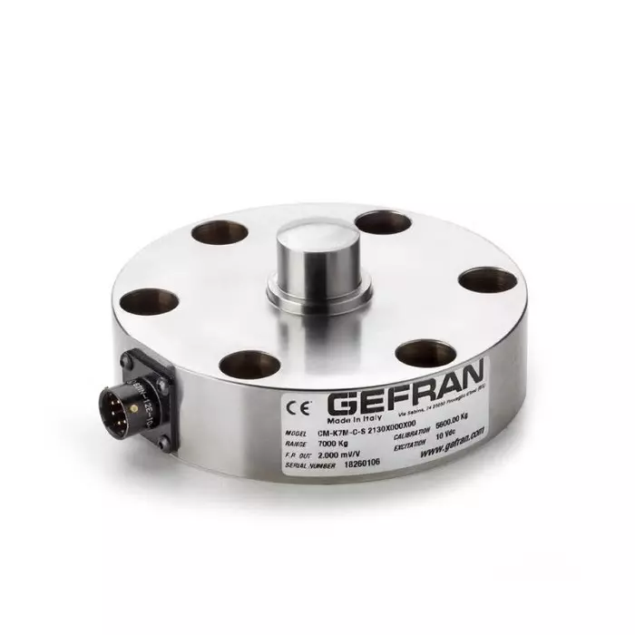 GEFRAN Load Cell 1000 Kg Range Compression Measure 700Ω, CM-K1M-C-S 2130X000X00