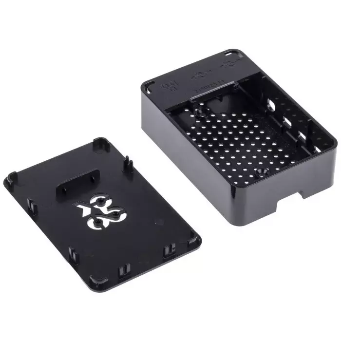 Okdo Pi 4 Standard ABS Case Black, 93.83x62.83x31.80 mm, ASM-1900133-21