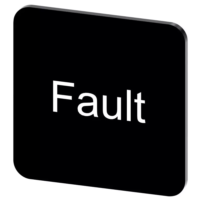 Siemens Labeling Plate, Fault, 3SU1900-0AF16-0EC0
