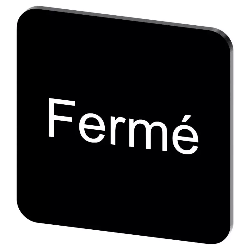 Siemens Labeling Plate, Fermé, 3SU1900-0AF16-0GK0