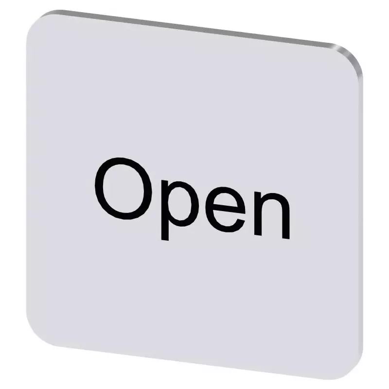 Siemens Labeling Plate, Open, 3SU1900-0AF81-0DW0