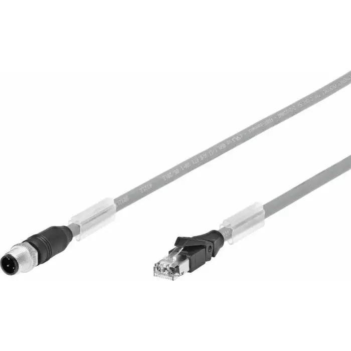 Festo Cable, NEBC Series, For Use With Fieldbus Modules CTEU, NEBC-D12G4-ES-10-S-R3G4-ET