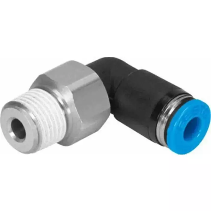 Festo QSRL PBT Pneumatic Rotary Union, R 3/8 Male, Push In 8 mm, QSRL-3/8-8