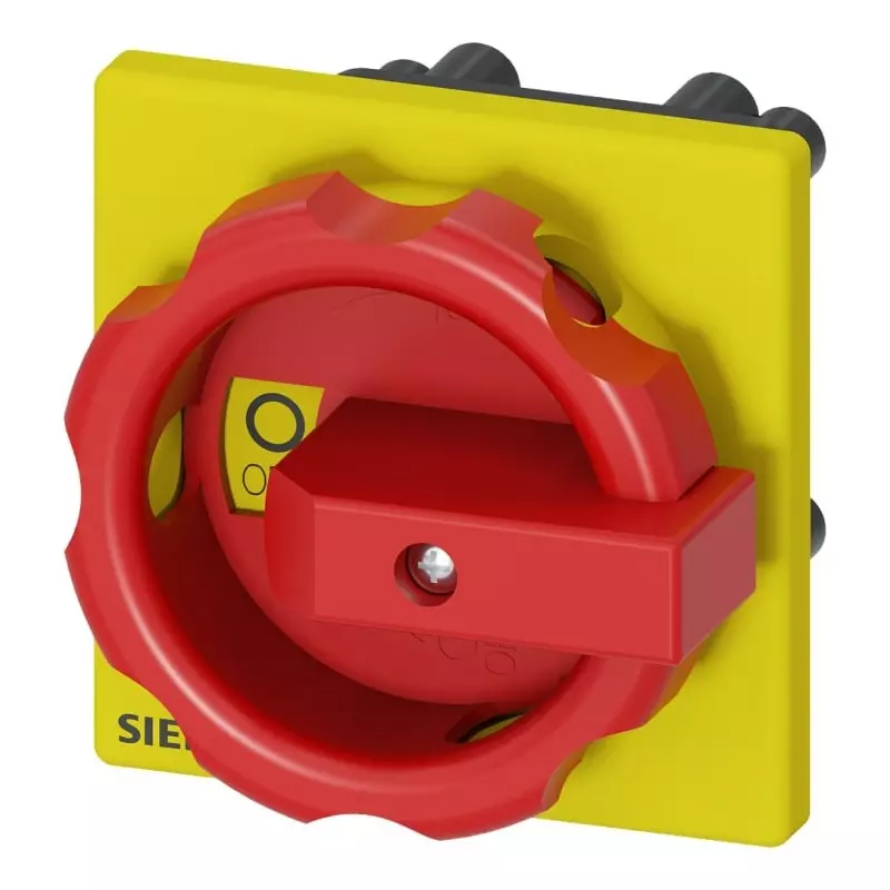 Siemens Red/Yellow Rotary Handle, SENTRON Series, 3LD9344-5C