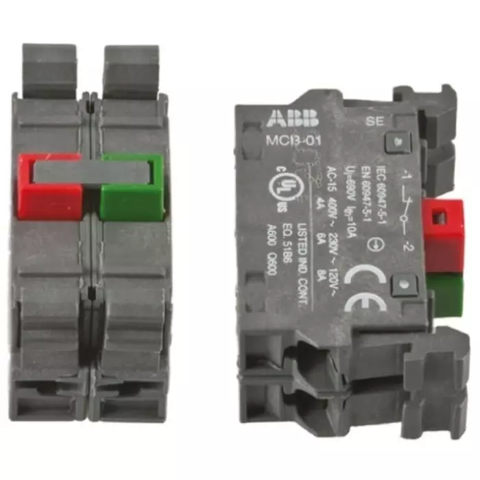 ABB Modular Series Contact Block, 1NO + 1NC, 1SFA611610R1011MCB-11