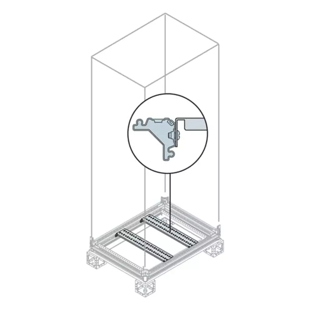 ABB IS2 Series Galvanised Steel Crosspiece, 150mm W, 500mm L For Use With IS2 Enclosures, EB5100
