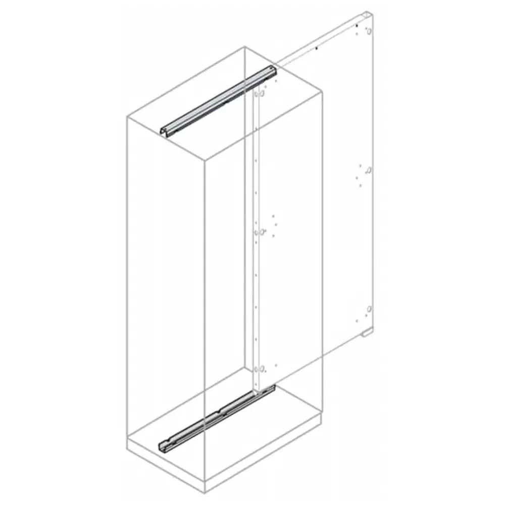 ABB IS2 Series Galvanised Steel Guiding Rail, 55mm W, 800mm L For Use With IS2 Enclosures for Automation, EA0801