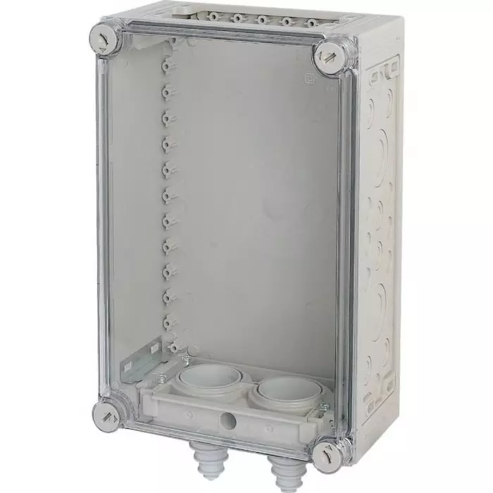 EATON xEnergy Series Light Grey Plastic General Purpose Enclosure, IP65, IK10, Transparent Lid, 150 x 180 x 250 mm, 069774 KST32-125