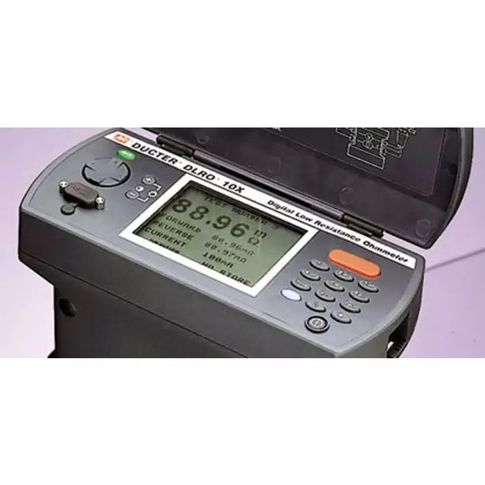 Megger DLR010X Handheld Ohmmeter, 2000 Ω Max, 100 nΩ Resolution, Low Resistance - RS Calibrated, 1006-600
