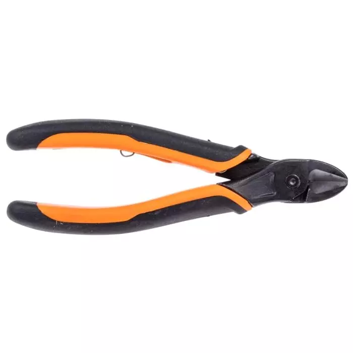 Bahco ERGO Side Cutting Plier with Self Opening 2-Component Handle and Phosphate Finish 140 mm, 2101G-140IP