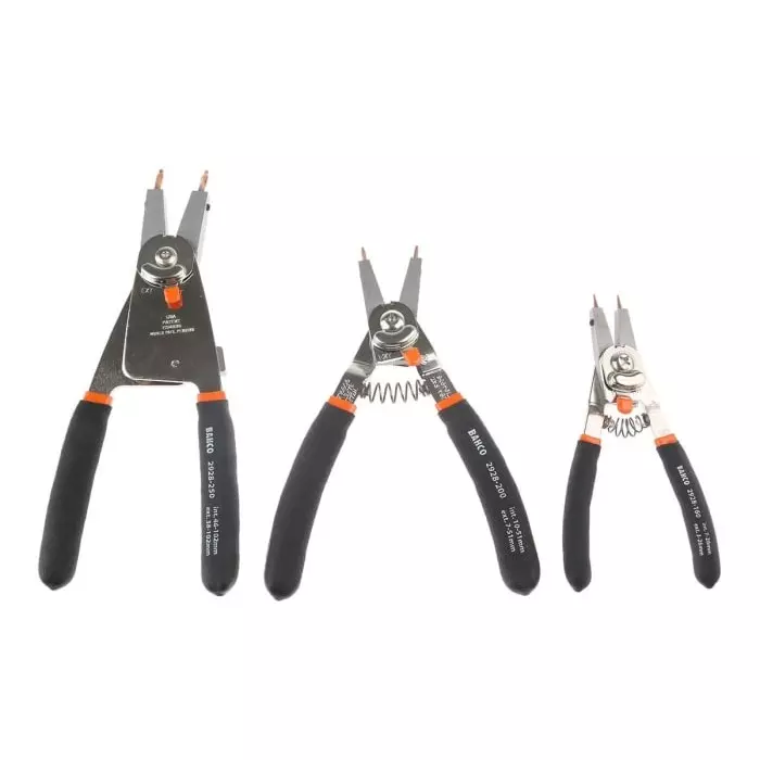 Bahco Circlip Plier Set 300 mm Overall Length, 9938 (Set of 3 Pcs)