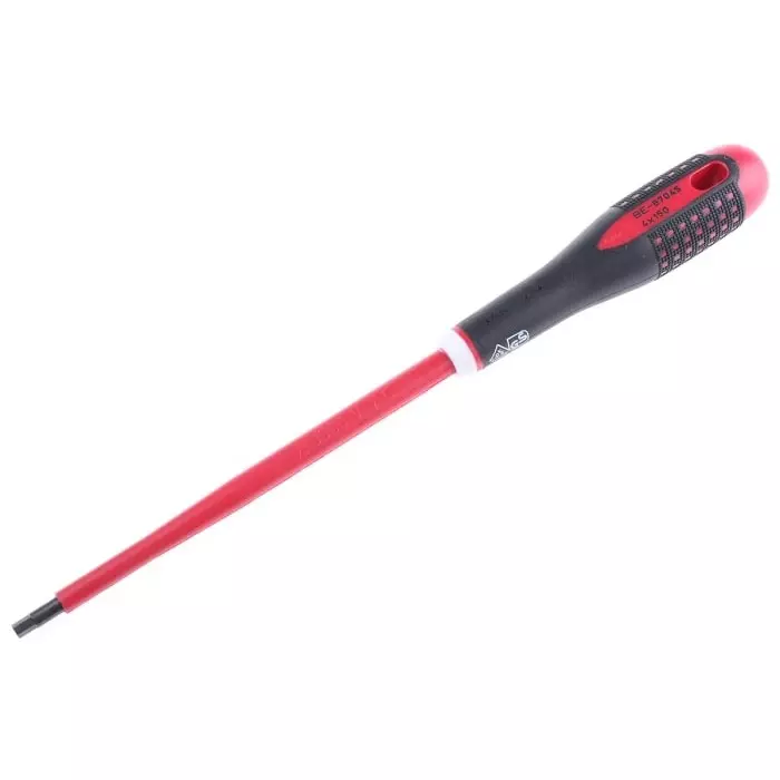 Bahco Hexagon Screwdriver 4 mm Tip 150 mm Blade VDE/1000V 272 Overall Length, BE-8704S