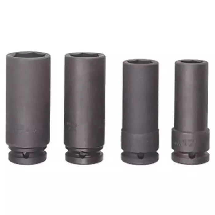 Bahco Impact Socket Set Alloy Steel Blackened Finish 1/2 inch Square Drive, K7806M/S4 (Set of 4 Pcs)