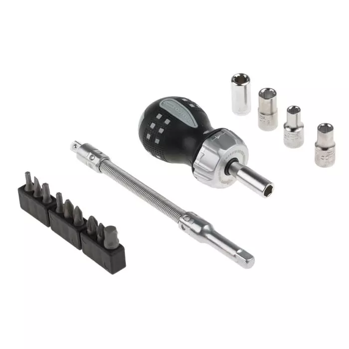 Bahco Driver Bit Set Hexagon, 808050S-18 (Set of 18 Pcs)
