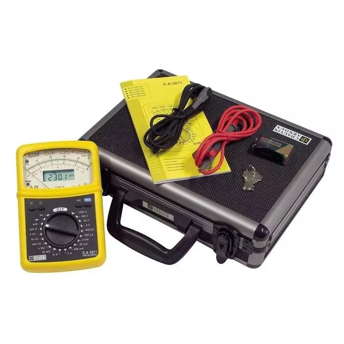 CHAUVIN ARNOUX Handheld Analogue Multimeter 10 A DC 1000 V AC - UKAS Calibrated, P01196311F