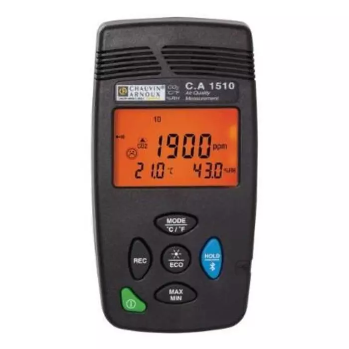 CHAUVIN ARNOUX Data Logging Air Quality Monitor for CO2 Humidity Temperature +60°C Max 95%RH Max, P01651010