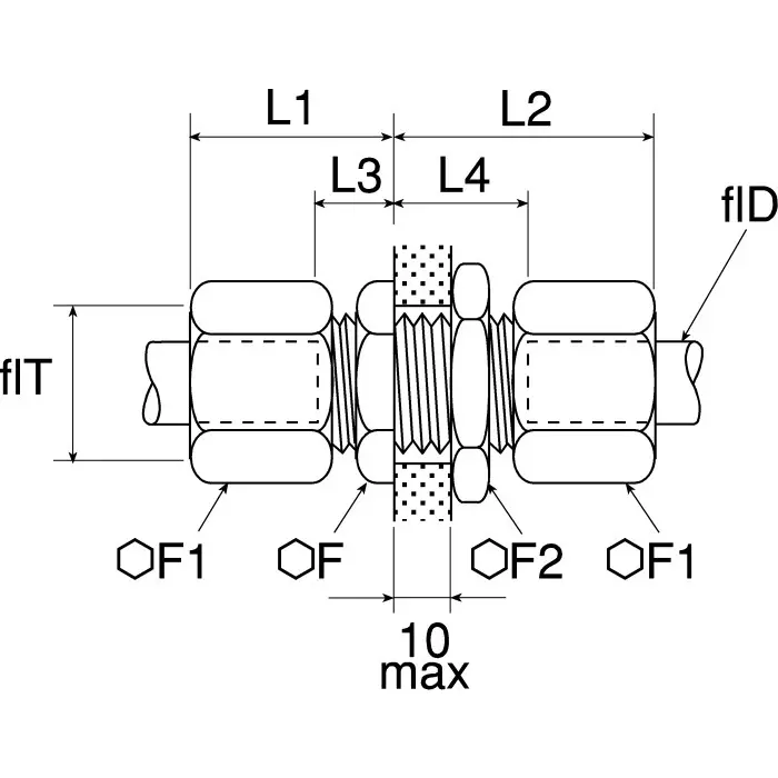 Legris 0116 Series Pneumatic Fittings 4 mm to 4 mm, 0116 04 00 (Pack of 5 Pcs)