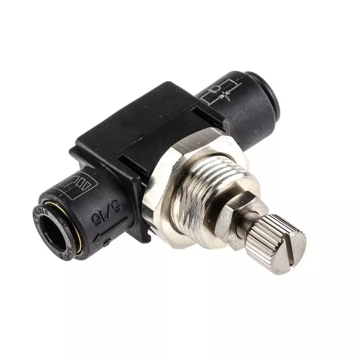 Legris 7776 Series Tube Flow Regulator 8 mm Tube Inlet Port x 8 mm Tube Outlet Port, 7776 08 00