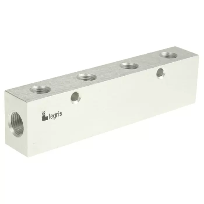 Legris 3313 Series 8 Outlet Manifold G 1/4 G 1/8, 3313 10 13 04