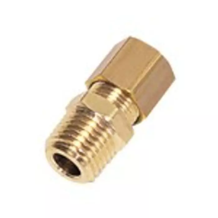 Legris Brass Pipe Fitting Straight Push Fit Compression Olive Male NPT 1/8 inch 1/8 inch 6 mm, 0105 06 11 (Pack of 10 Pcs)