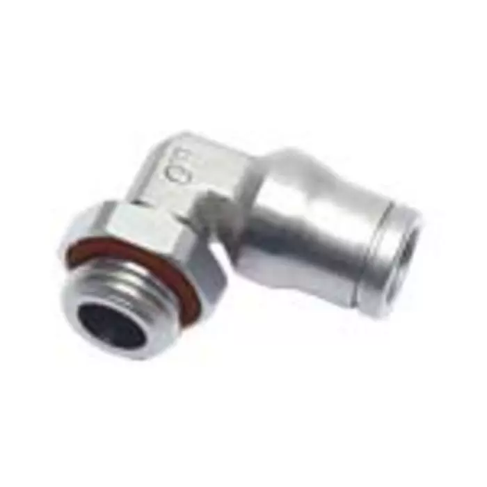 Legris LF3600 Series Elbow Threaded Adaptor M5 Male to Push In 4 mm Threaded-to-Tube Connection Style, 3699 04 19 (Pack of 5 Pcs)
