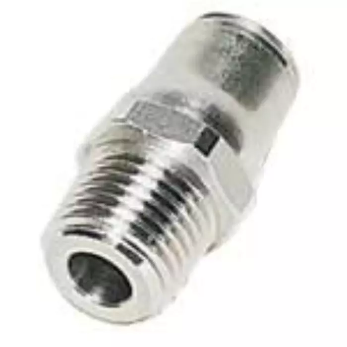 Legris LF3800 Series Pneumatic Fittings G 1/2 Male to Push In 12 mm Threaded-to-Tube Connection Style, 3805 12 21 (Pack of 2 Pcs)