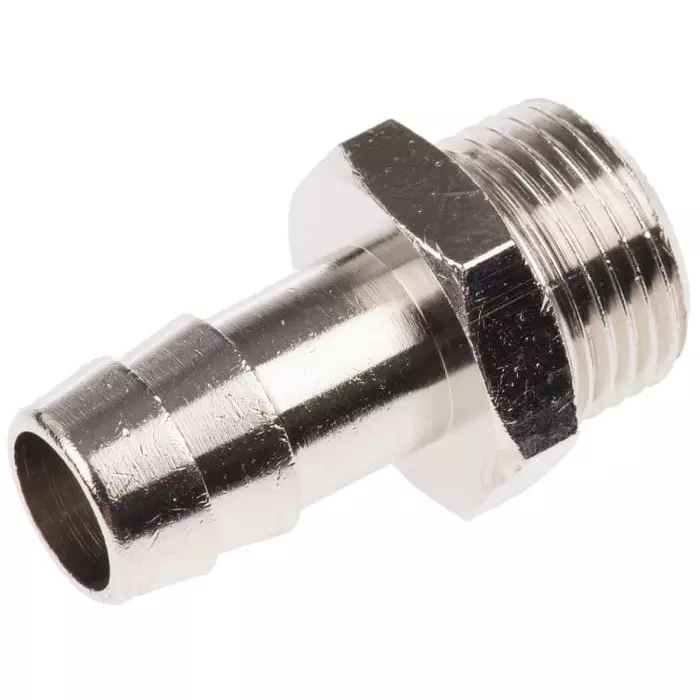 Legris LF3000 Series Straight Threaded Adaptor G 3/8 Male to Push In 10 mm Threaded-to-Tube Connection Style, 0931 10 17 (Pack of 5 Pcs)
