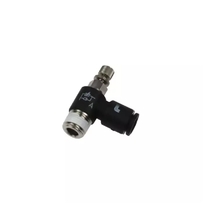 Legris 7665 Series Threaded Flow Regulator R 3/8 Male Inlet Port x 6 mm Tube Outlet Port, 7665 06 17 (Pack of 10 Pcs)