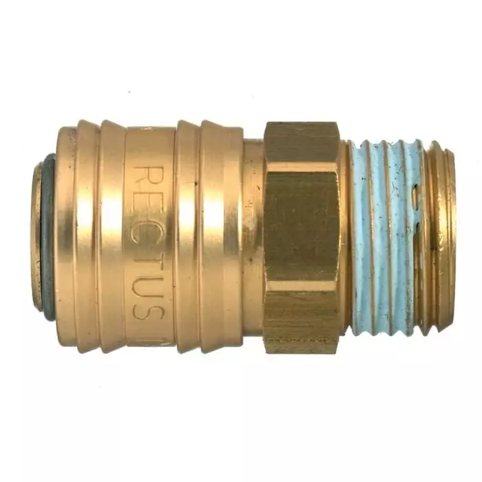 Legris Brass Male Pneumatic Quick Connect Coupling, G 1/4 Male 25 mm Male Thread, 26KAAW21MPX