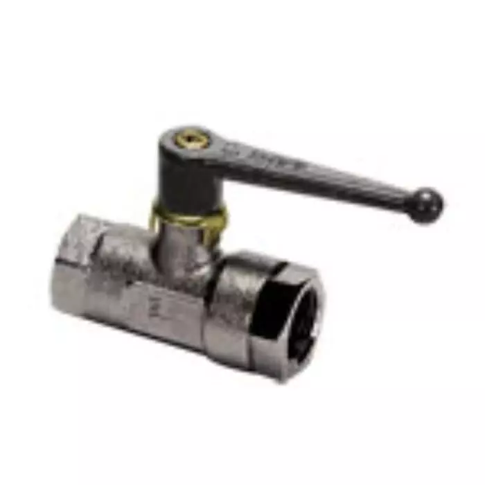 Legris Nickel Plated Brass 2 Way Ball Valve Threaded 1 inch 30.75 mm, 0402 23 34 (Pack of 2 Pcs)