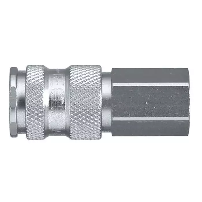 Legris Nickel Plated Brass Female Pneumatic Quick Connect Coupling, 1/2 in Female 23 mm Female Thread, 25KAIW21MPN