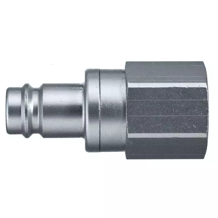 Legris Nickel Plated Brass Female Pneumatic Quick Connect Coupling, 1/2 in Female Female Thread, 27SBIW21MPN