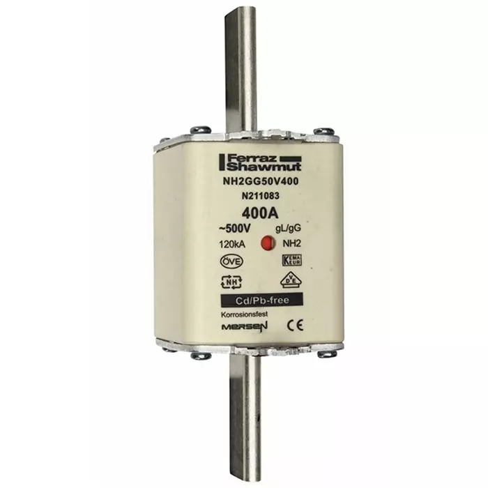 Mersen NH Fuse 400 A 500 V AC NH2, T200807 - NH2GG50V400-1