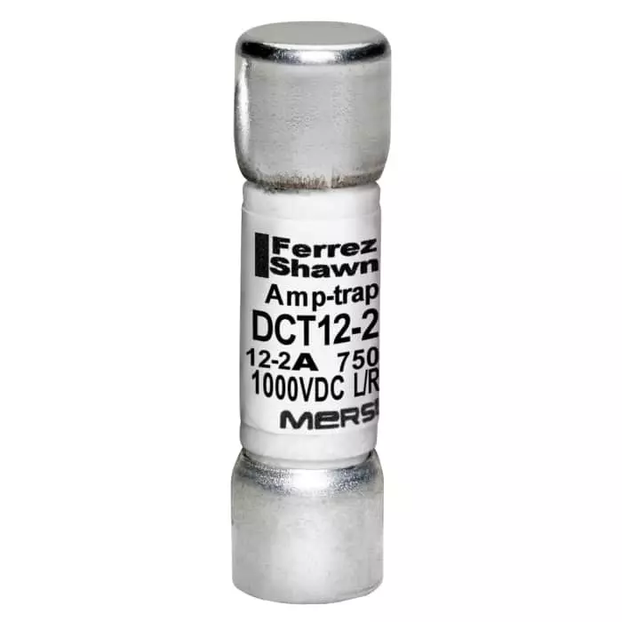 Mersen Melamine Cartridge Fuse 12 A 1 kV DC 10x38 mm, DCT12-2