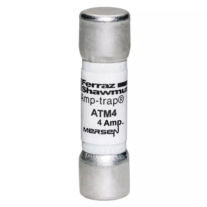 Mersen F GMG Cartridge Fuse 4 A 600 V AC 10x38 mm, ATM4 (Pack of 10 Pcs)