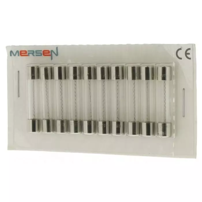 Mersen F Glass Cartridge Fuse 1.6 A 250 V AC 6.3x32 mm, MI6SF25V1.6 (Pack of 10 Pcs)