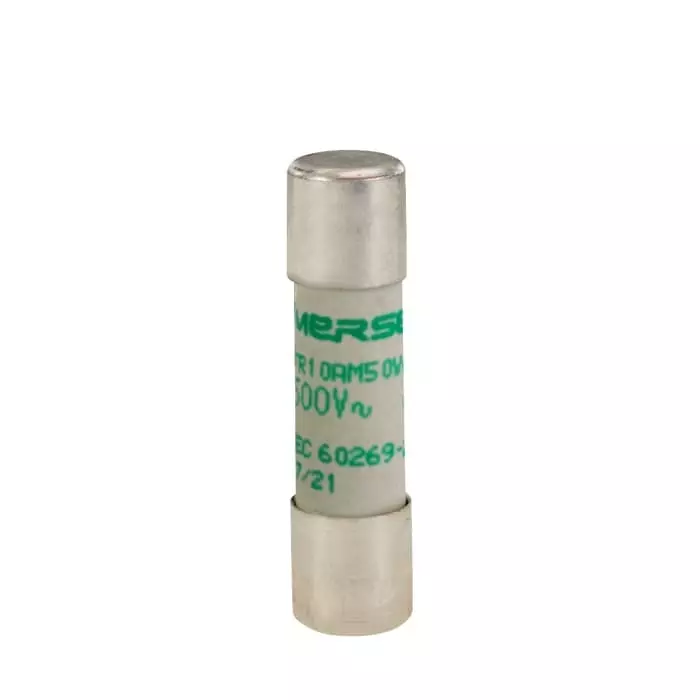 Mersen Slow-Blow Ceramic Cartridge Fuse 160 mA 500 V AC 10x38 mm, FR10AM50V0.16 (Pack of 10 Pcs)