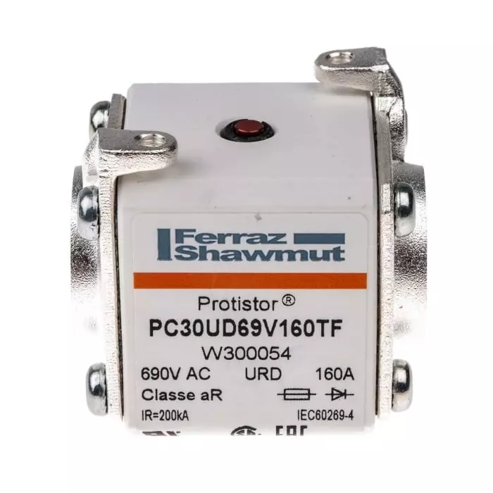Mersen Square Body Fuse 160 A 700 V 30 Size FF aR, W300054