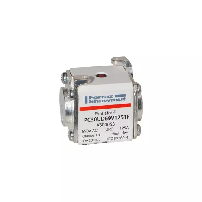 Mersen Square Body Fuse 125 A 700 V 30 Size FF aR, V300053