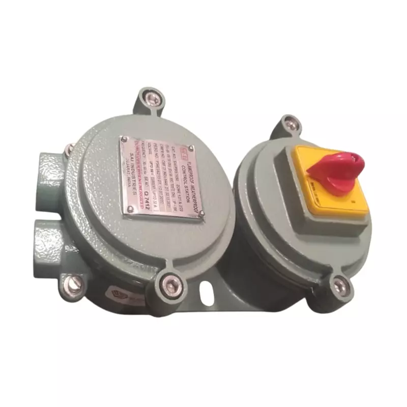 SAI Flame Proof Switch / Rotary Switch 16 Amp Stainless Steel Cast Aluminium Alloy, SAI/PBS/1050
