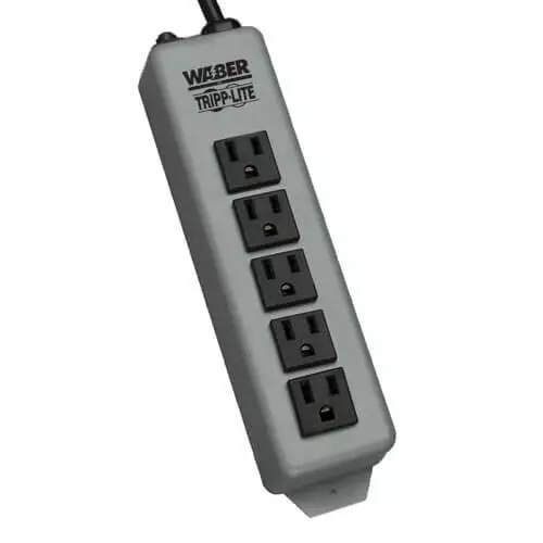 TRIPP LITE Power Outlet Strips 5 Outlet 15 A Current Rating 110 to 126 VAC Voltage Rating, 602-15