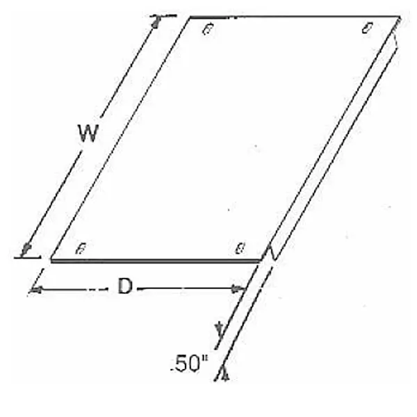 BUD INDUSTRIES Chassis Kit Aluminum Black 209.55 mm (8.25 Inch) Length, CSC-11244