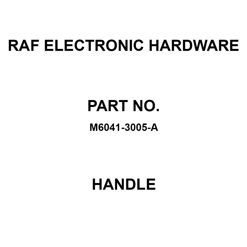 RAF ELECTRONIC HARDWARE Handle Stainless Steel 32 mm Length, M6041-3005-A