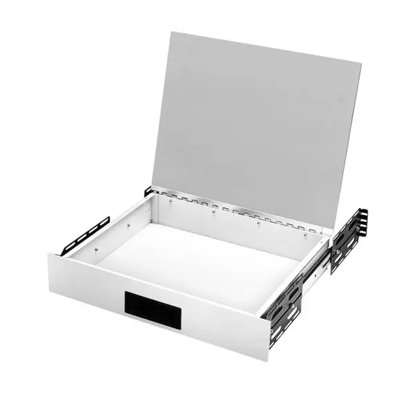 BUD INDUSTRIES Rack Desktop Drawer Steel White 88.14 mm (3.47 Inch) Length, DD-2363-WH