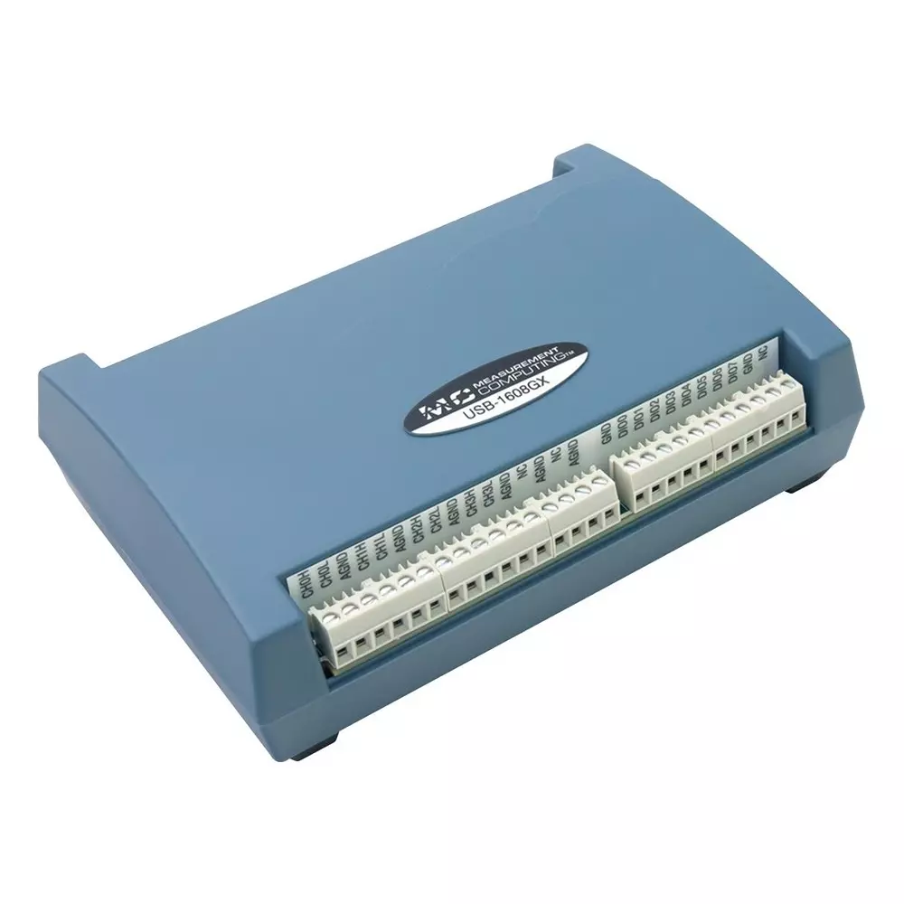 DIGILENT Multifunction Daq Device, 16Bit, 250Ksps, Mcc Usb-1608G