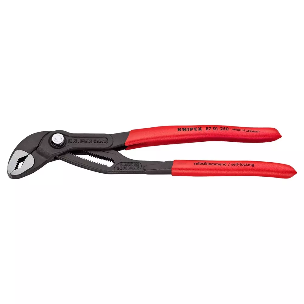 KNIPEX Plier, Water Pump, 1.75" Jaw, 10" L, 87 01 250 Sba