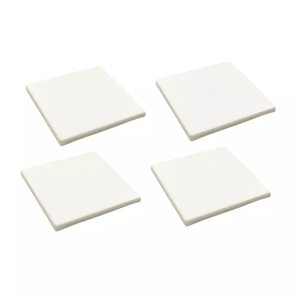 Invento Acrylic Sheet Square White 50x50 mm (2x2 inch) Size 5 mm Thickness, ISC 3067-2 (Pack of 4 Pcs)